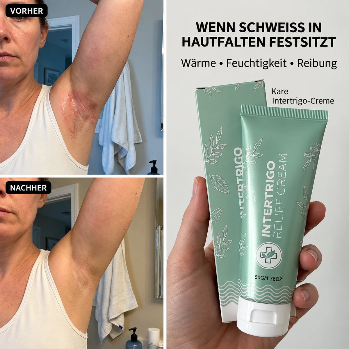 Reinigen. Trocknen. Dünn auftragen.