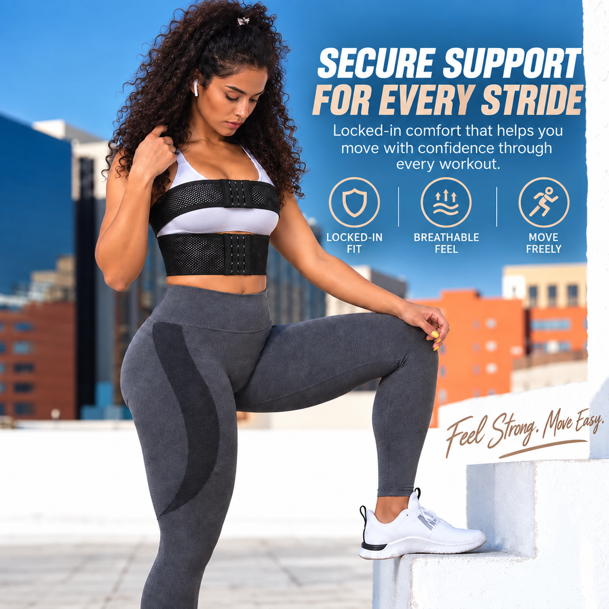 Run. Jump. Train. Keep the support where you need it.